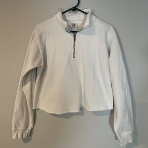 Comfort Colors White Quarter-Zip Sweatshirt